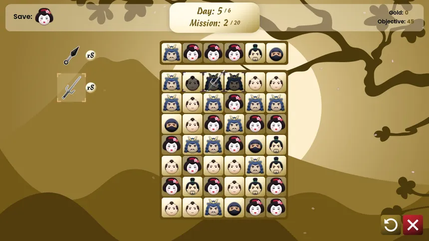 Скриншот 1 к игре Shinobi Match