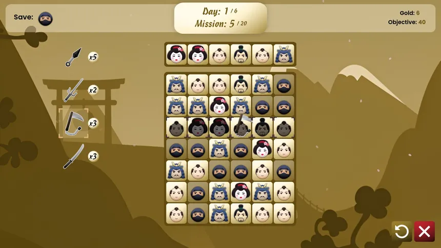 Скриншот 3 к игре Shinobi Match