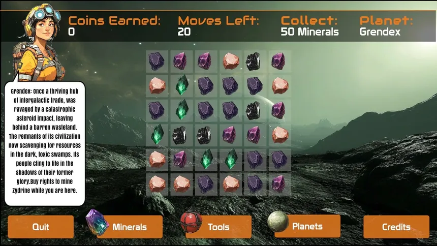 Скриншот 1 к игре SpAIceRocks