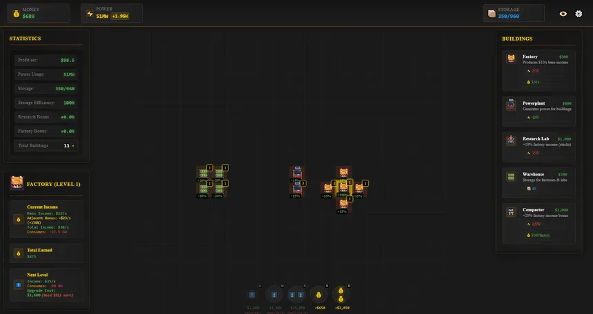 Скриншот 3 к игре Idle Grid
