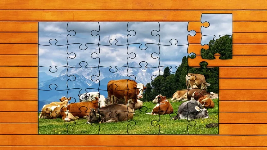 Скриншот 1 к игре Farmyard Pals Jigsaw Puzzles
