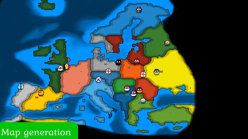 Скриншот 2 к игре Countryballs: Rise of Europe