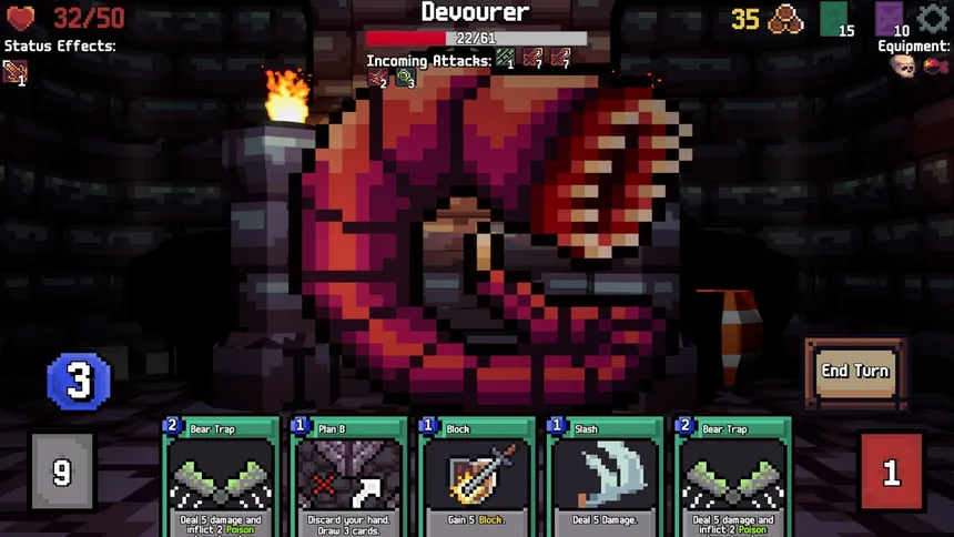 Скриншот 1 к игре Prisoners of Ulag'Bol: A Dungeon Crawling Deckbuilder