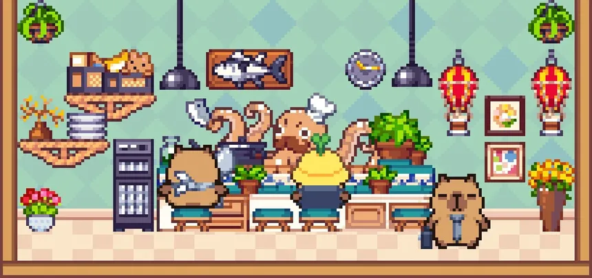 Скриншот 2 к игре 卡皮巴拉幸福时光 Capybara's Happytime