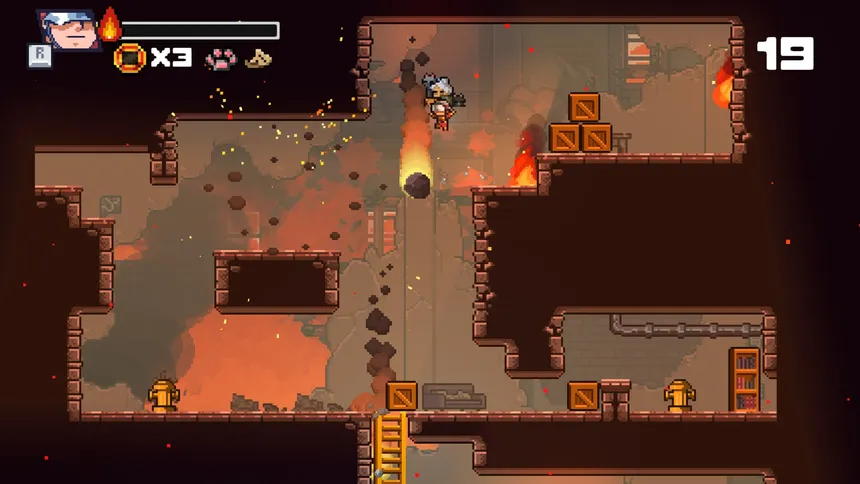 Скриншот 3 к игре Fire Hero - Pixel Rescue