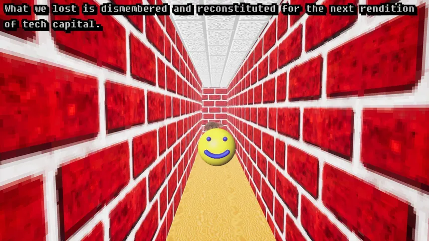 Скриншот 1 к игре individualism in the dead-internet age: an anti-big tech asset flip shovelware r̶a̶n̶t̶  manifesto