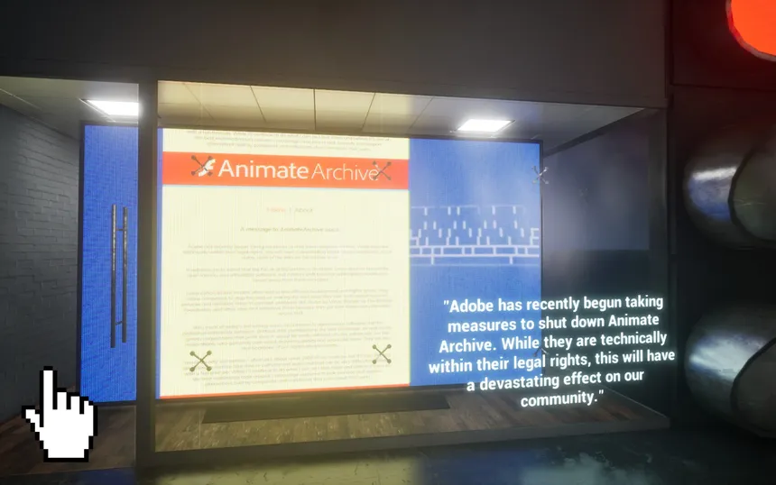 Скриншот 3 к игре individualism in the dead-internet age: an anti-big tech asset flip shovelware r̶a̶n̶t̶  manifesto