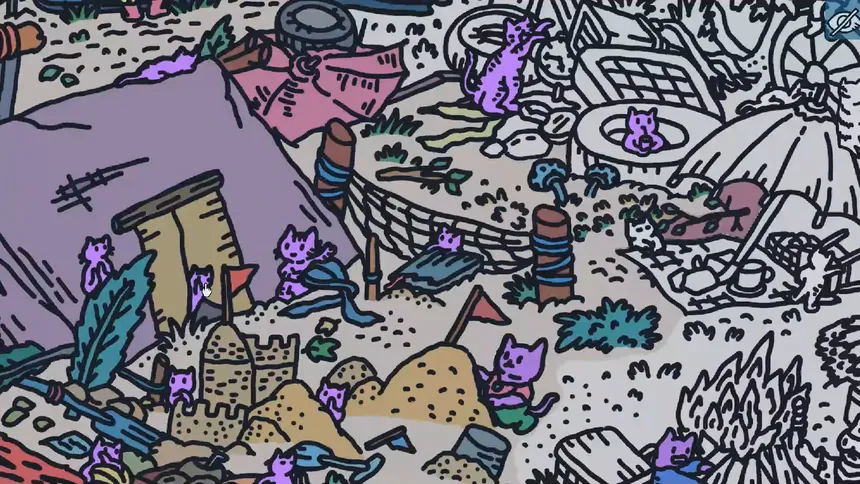 Скриншот 2 к игре Finding Cats In White Sand Village