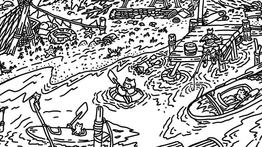 Скриншот 3 к игре Finding Cats In White Sand Village