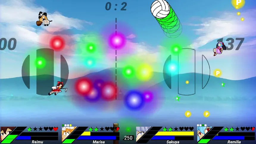 Скриншот 1 к игре Touhou Volleyball Danmaku