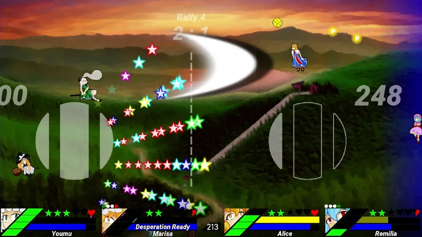 Скриншот 2 к игре Touhou Volleyball Danmaku