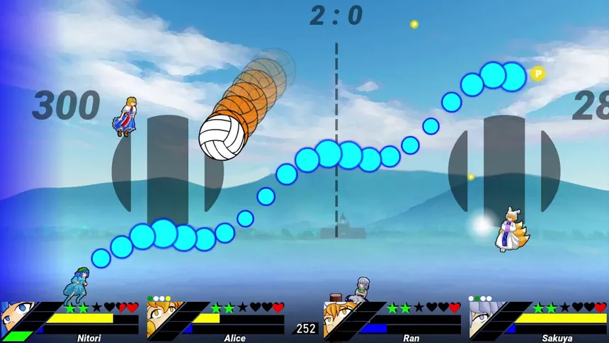Скриншот 3 к игре Touhou Volleyball Danmaku