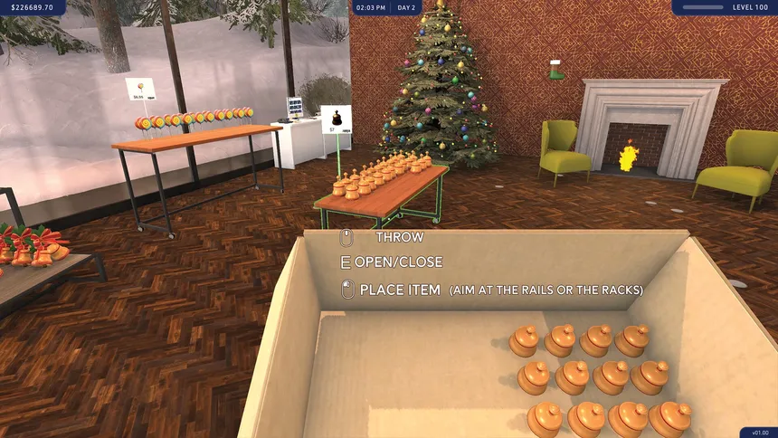 Скриншот 1 к игре Amaroo's Christmas Shop Simulator: Prologue