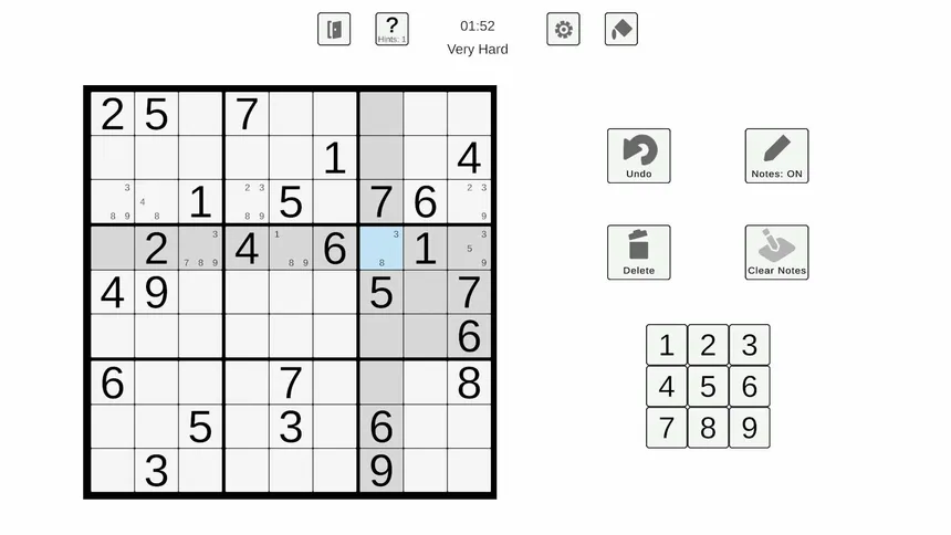 Скриншот 4 к игре Simple Sudoku