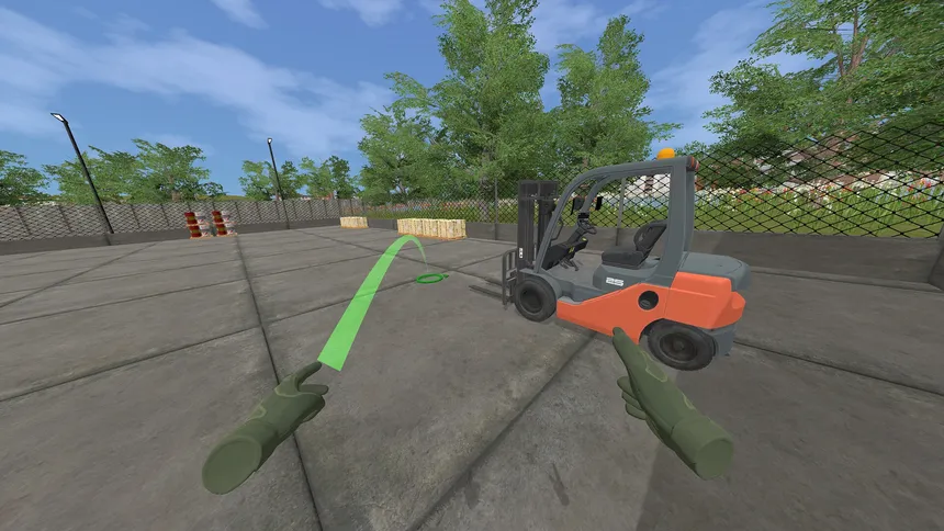 Скриншот 1 к игре Forklift Driving Simulator VR