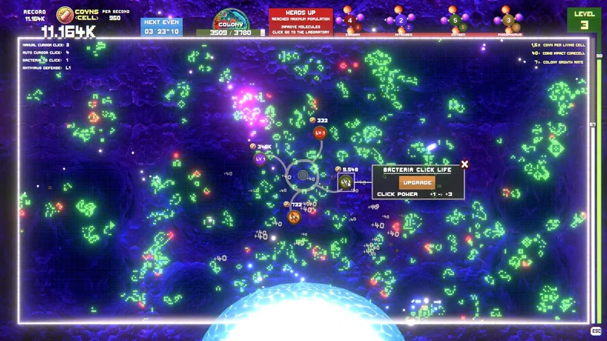 Скриншот 2 к игре SynthetiCell BioClicker