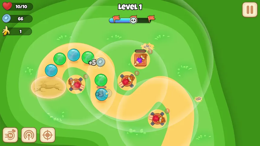 Скриншот 1 к игре Monkey Bubble Defense