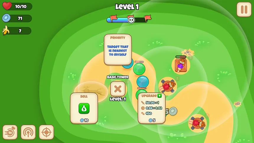 Скриншот 2 к игре Monkey Bubble Defense