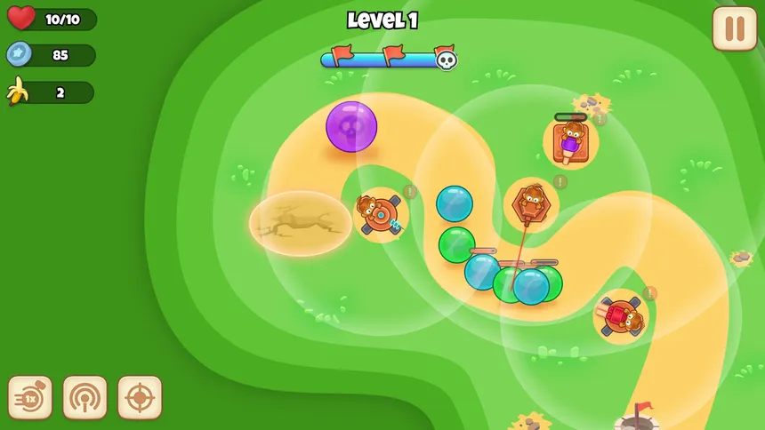 Скриншот 3 к игре Monkey Bubble Defense