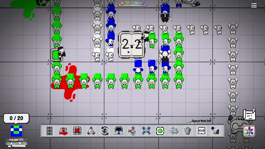 Скриншот 1 к игре Color Factory: Automation Meets Canvas