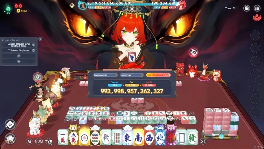 Скриншот 1 к игре 我在地府打麻将 - Demonic Mahjong