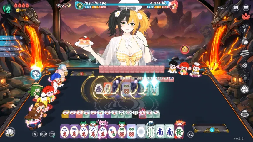 Скриншот 7 к игре 我在地府打麻将 - Demonic Mahjong