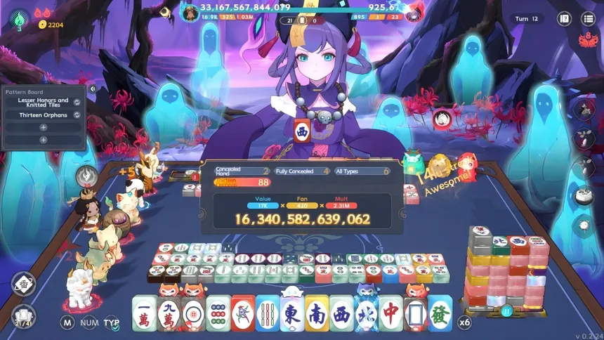 Скриншот 8 к игре 我在地府打麻将 - Demonic Mahjong