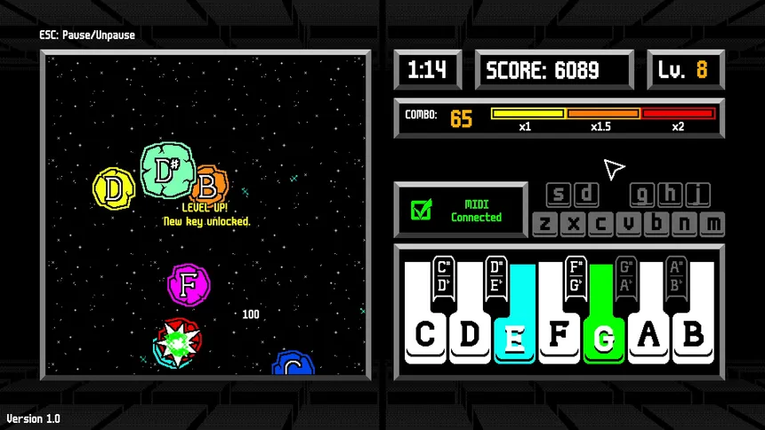 Скриншот 2 к игре Musical Meteors