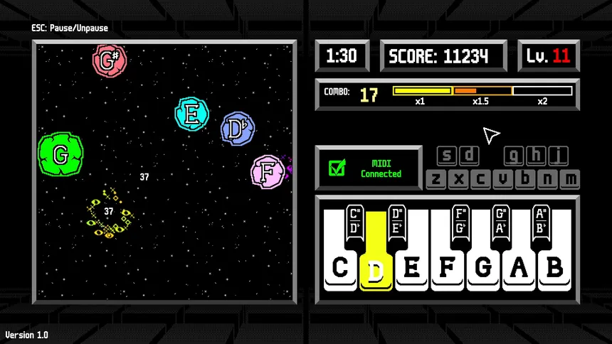 Скриншот 3 к игре Musical Meteors
