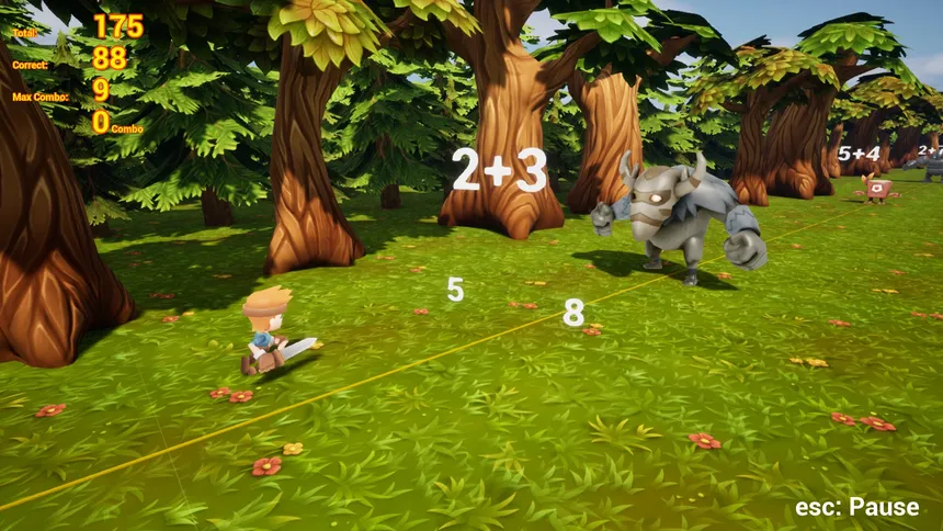 Скриншот 1 к игре Math Monster Quest