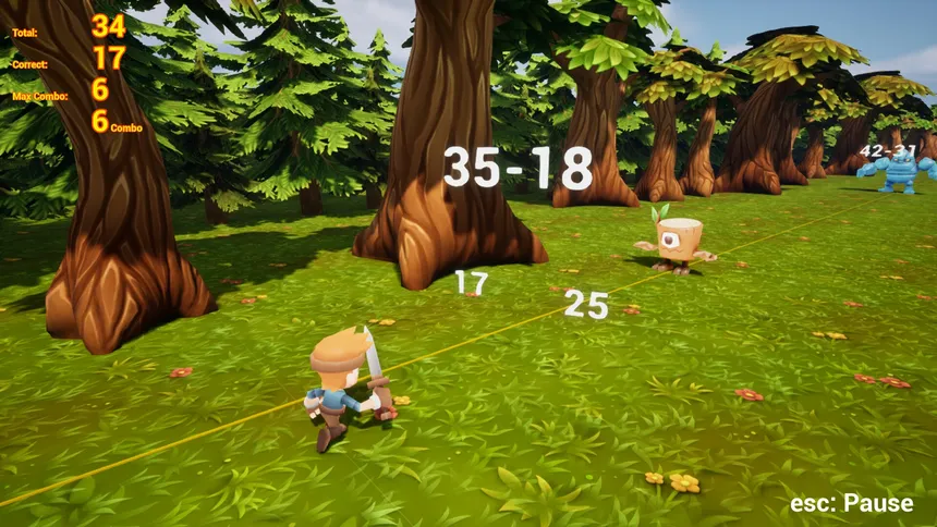 Скриншот 3 к игре Math Monster Quest