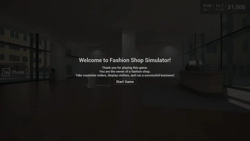 Скриншот 2 к игре Fashion Shop Simulator
