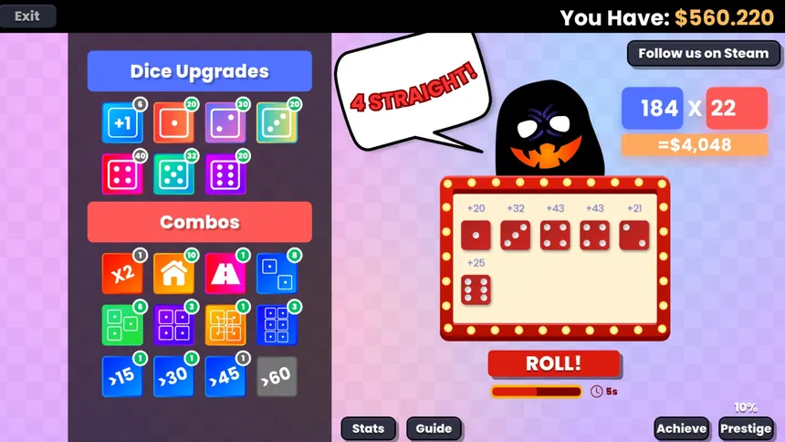 Скриншот 2 к игре Mini Idle Dice Monster