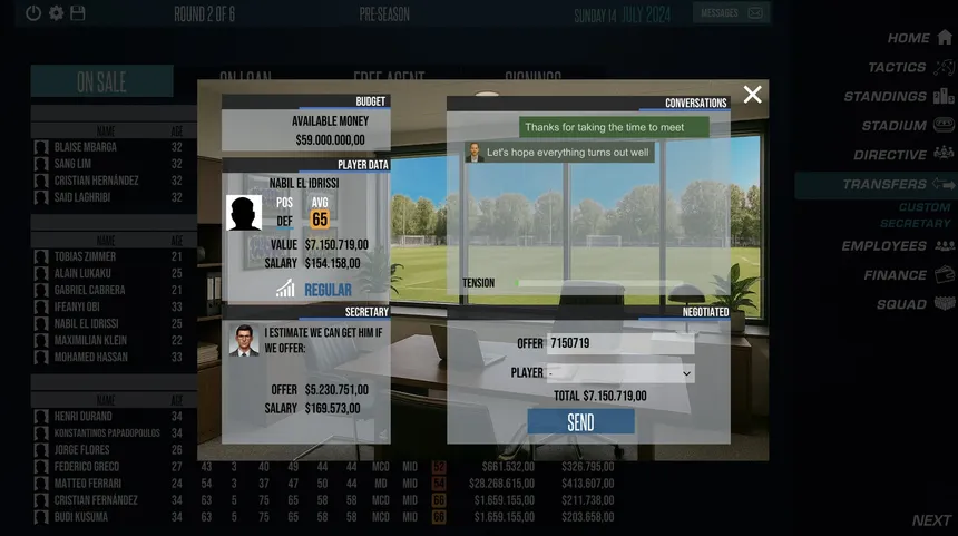 Скриншот 6 к игре F11 Football Manager