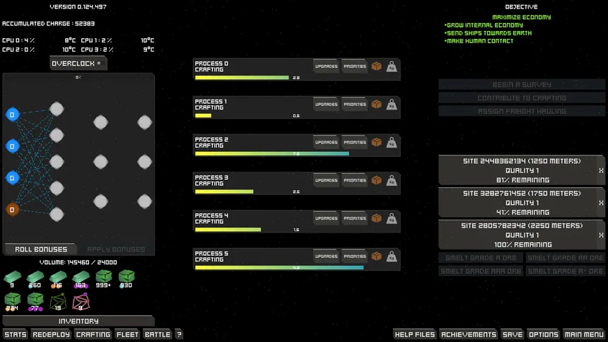 Скриншот 1 к игре Space War Economy Idle