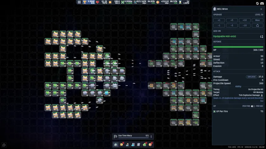 Скриншот 1 к игре Spaceship Idle: Design, Build, Explore & Battle