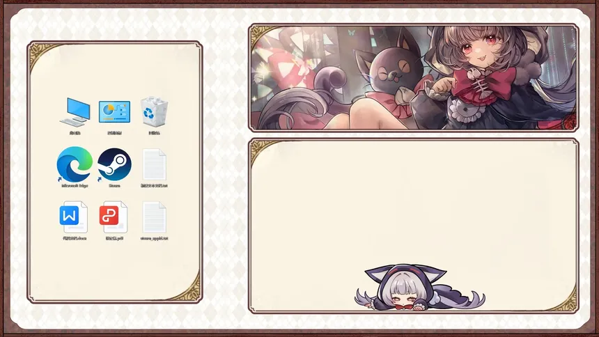Скриншот 2 к игре 桌面小猫娘