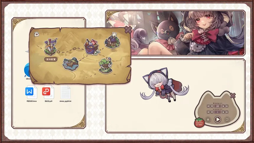 Скриншот 3 к игре 桌面小猫娘