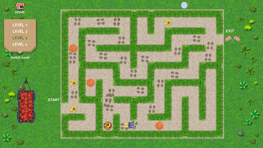 Скриншот 3 к игре Catch That Pizza! Maze Game