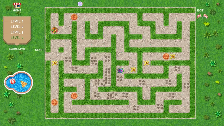 Скриншот 4 к игре Catch That Pizza! Maze Game