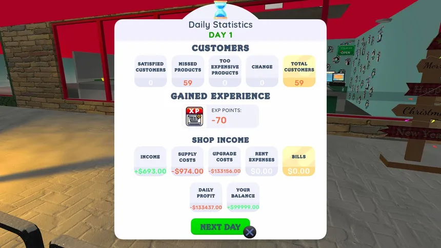 Скриншот 4 к игре Supermarket Simulator Holidays 2025