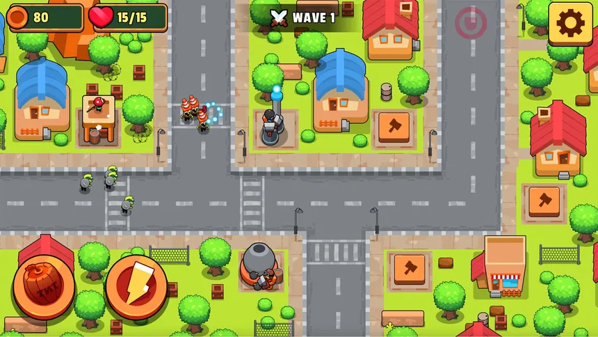 Скриншот 1 к игре Zombie Tower Defense
