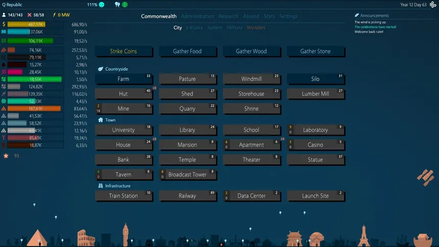 Скриншот 2 к игре Idle Commonwealth