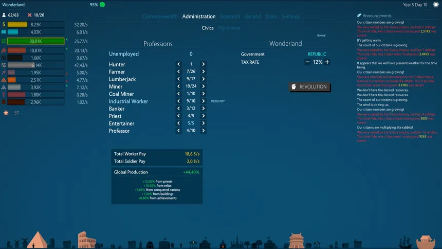 Скриншот 3 к игре Idle Commonwealth