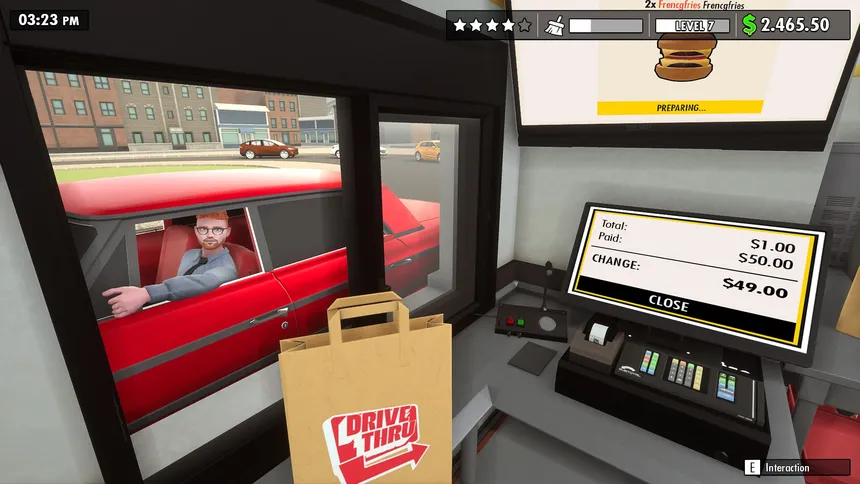 Скриншот 1 к игре Drive Thru Simulator : Prologue