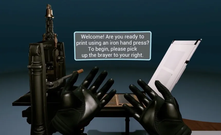 Скриншот 3 к игре 19th-century Printing Press Experience VR