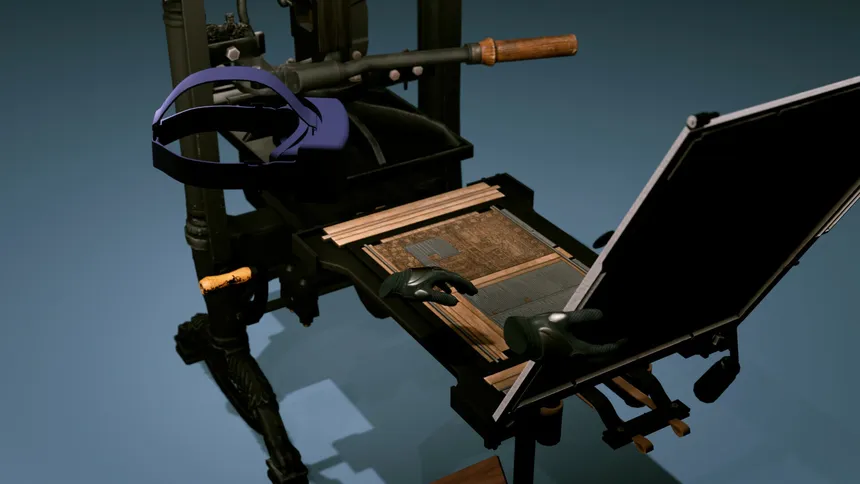 Скриншот 4 к игре 19th-century Printing Press Experience VR
