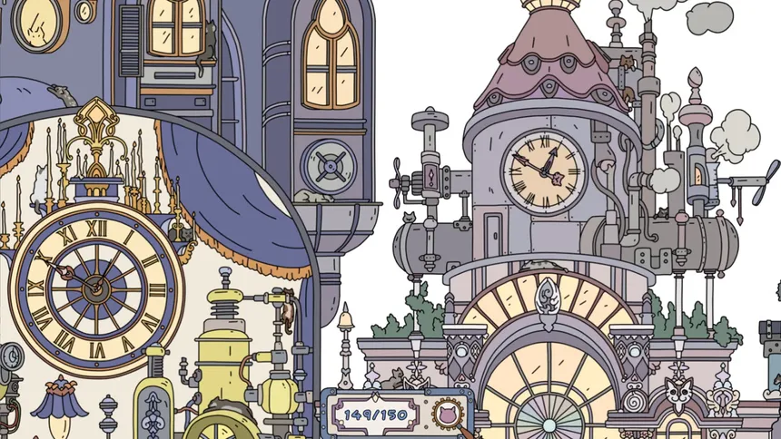 Скриншот 1 к игре FIND KITTENS 3: Steampunk