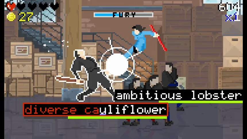 Скриншот 2 к игре Keys of Fury: Typing Action