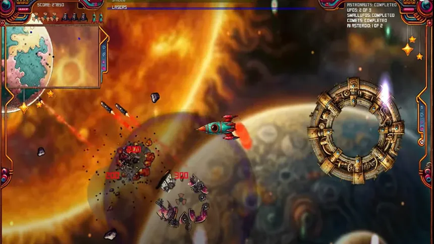 Скриншот 3 к игре Asteroids and Aliens